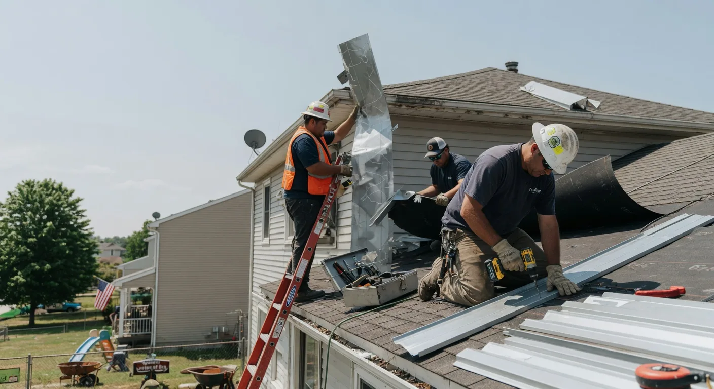 Storm Damage Metal Roof Repair in Hawkeye, IA